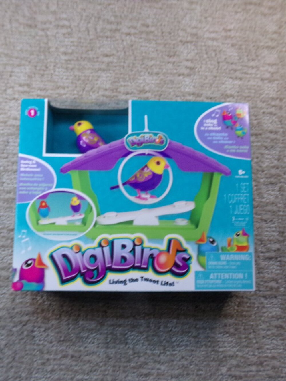 DigiBirds Singing Bird Interactive Electronic Toy Decor Swing See Saw